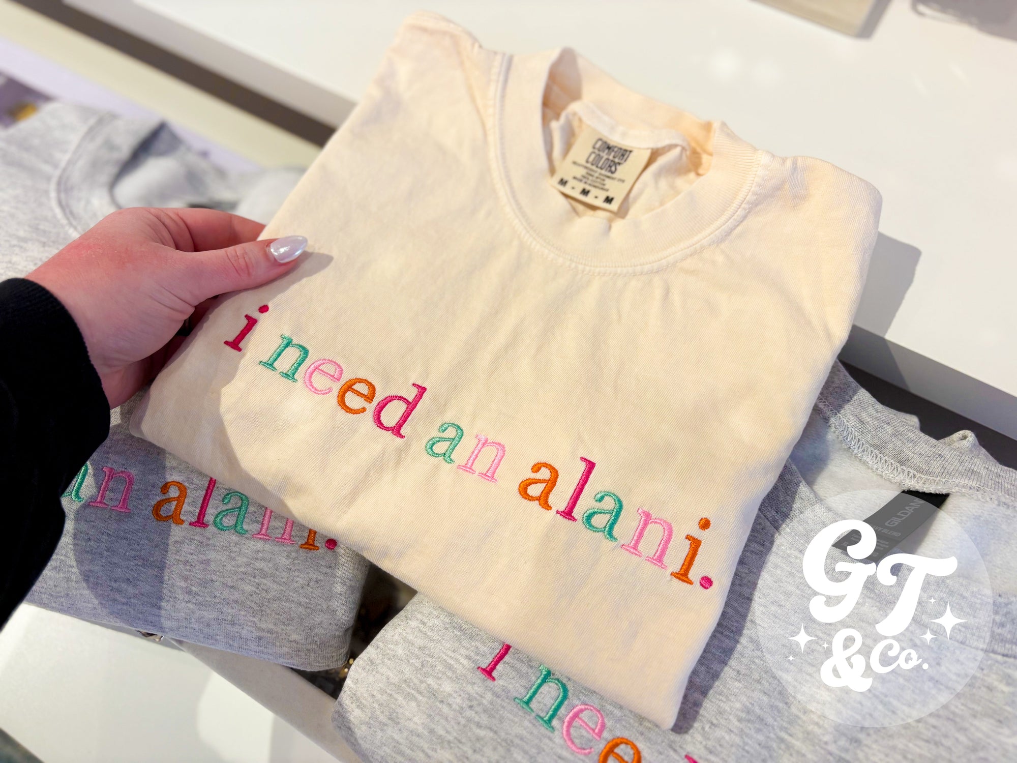 i need an a l a n i Tee *MADE TO ORDER 10-15 BIZ DAYS*