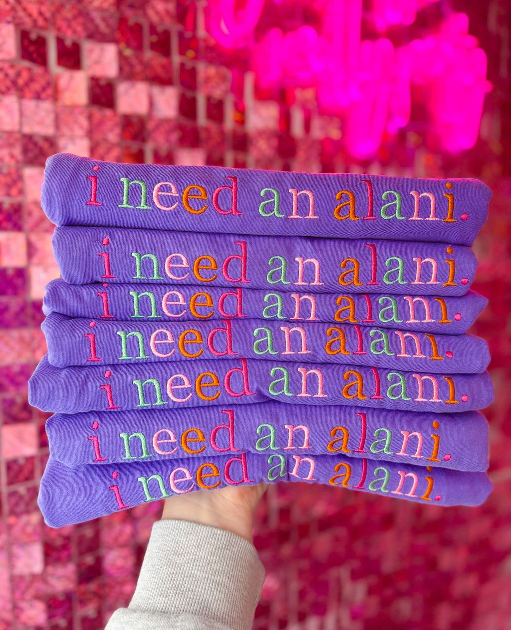 i need an a l a n i Tee *MADE TO ORDER 10-15 BIZ DAYS*
