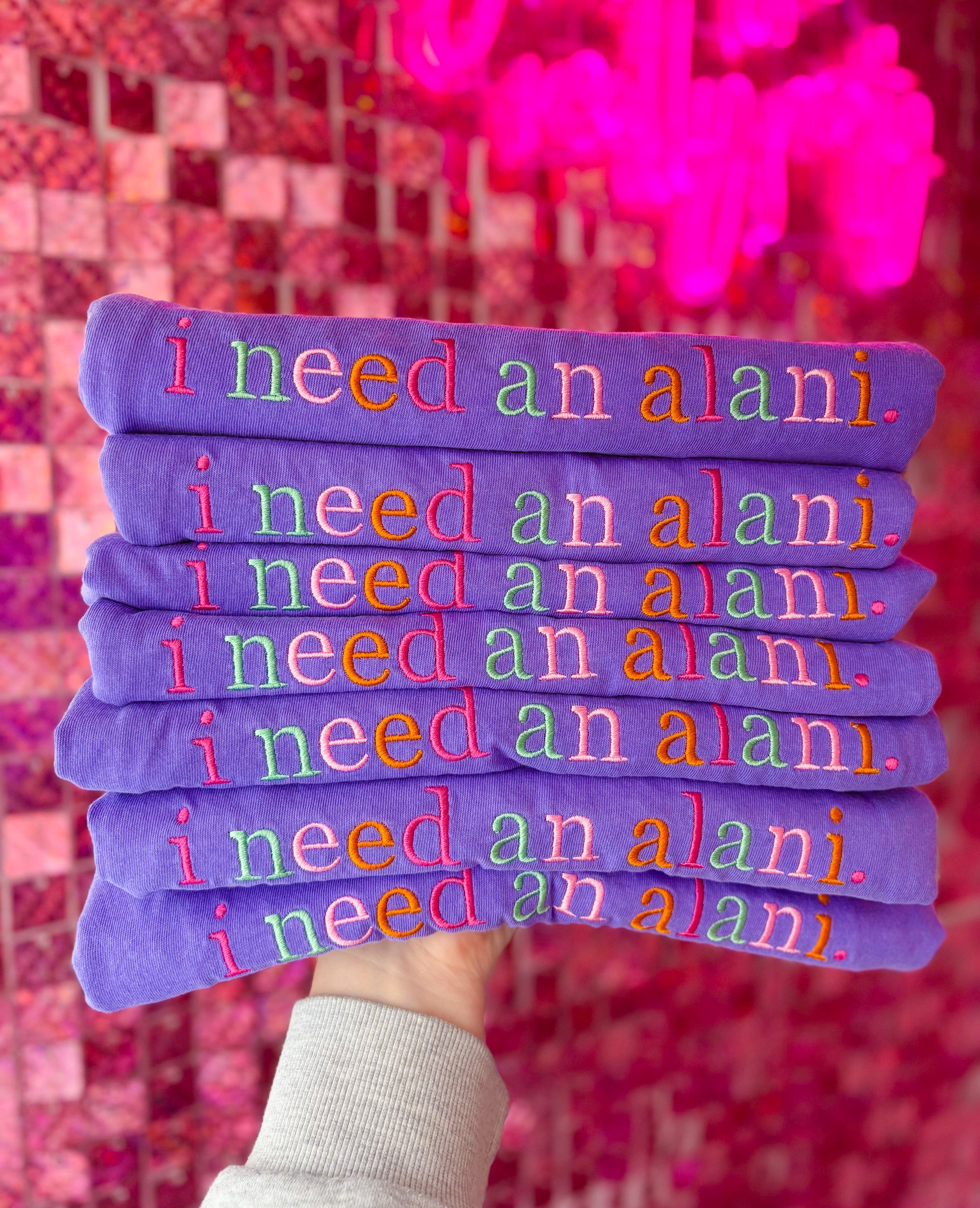 i need an a l a n i Tee *MADE TO ORDER 10-15 BIZ DAYS*