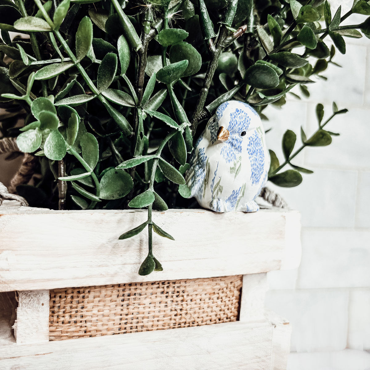 Blue Hydrangea Birds-5