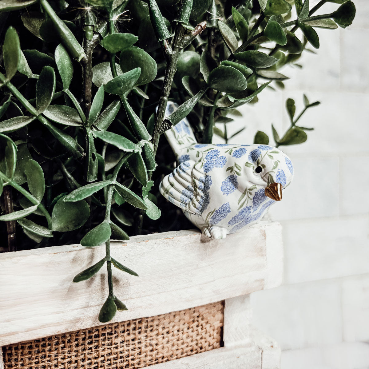 Blue Hydrangea Birds-3