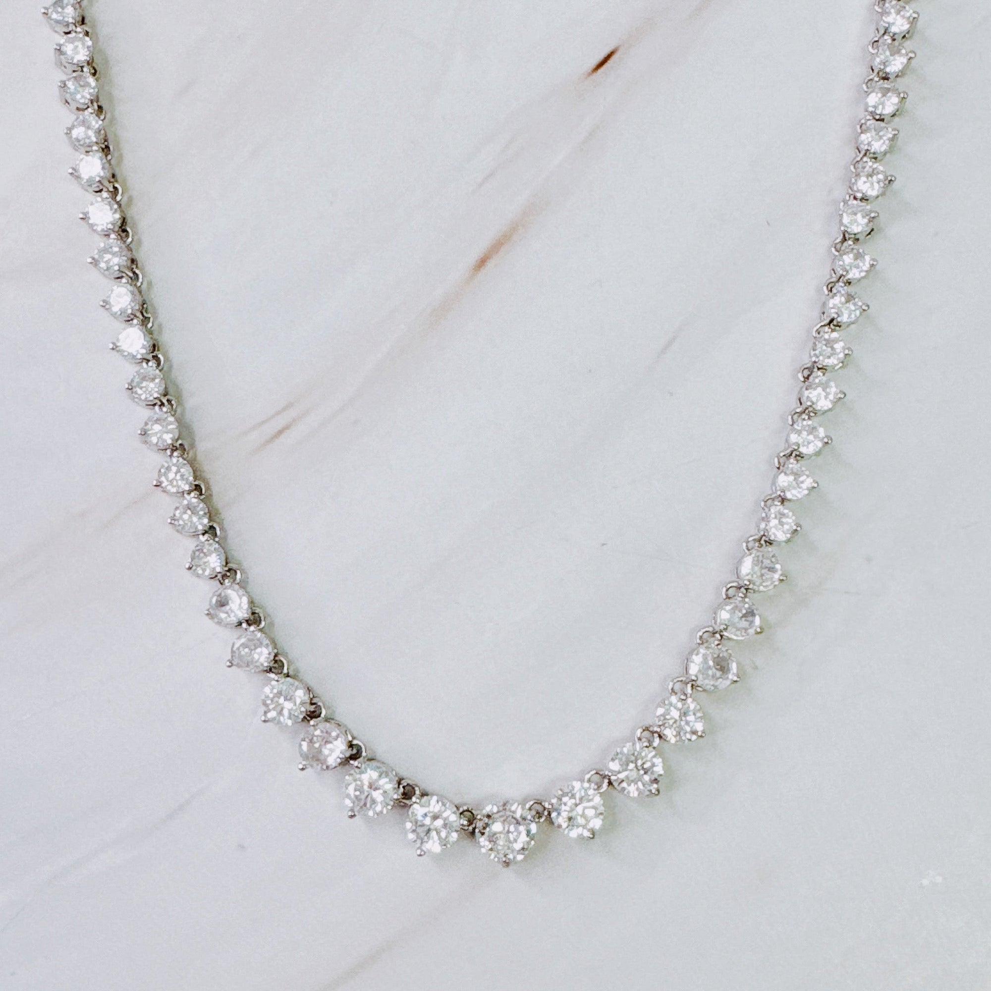 Royal Graduated Tennis Necklace-1