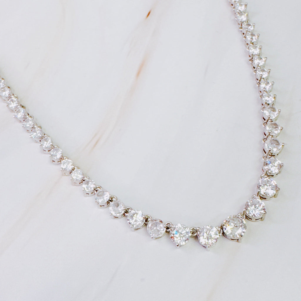 Royal Graduated Tennis Necklace-0