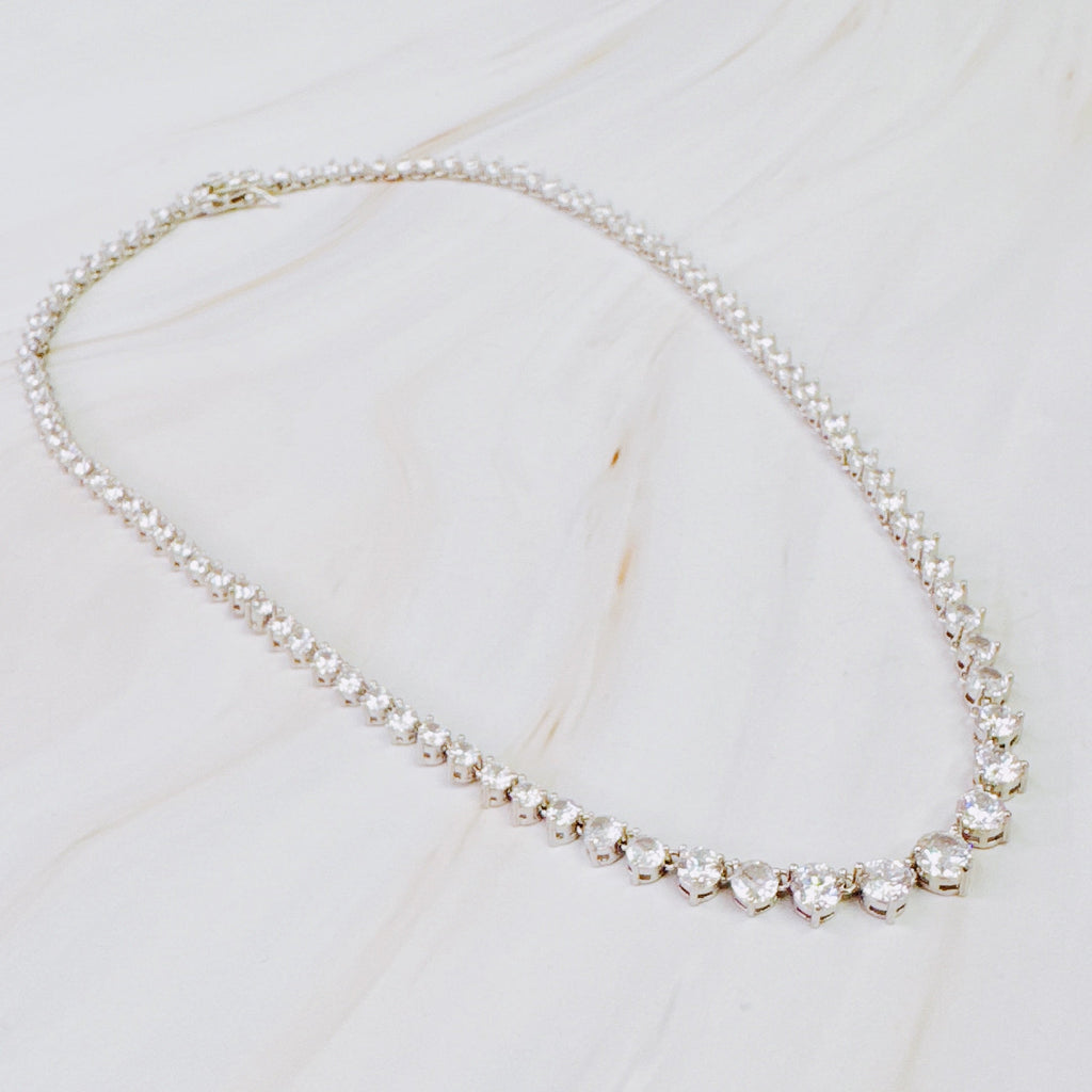 Royal Graduated Tennis Necklace-2