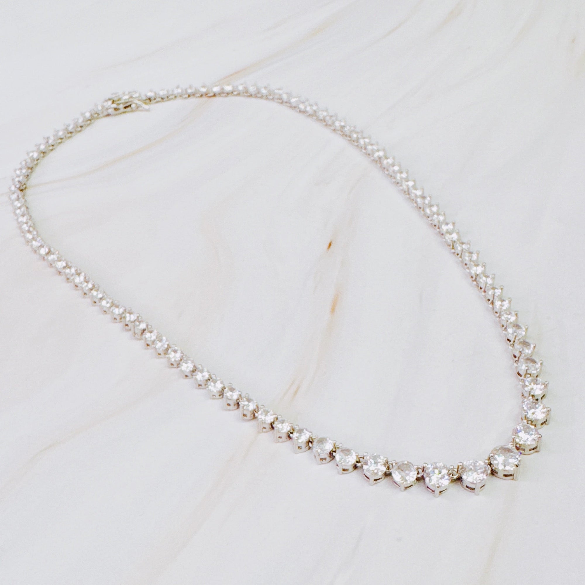 Royal Graduated Tennis Necklace-2