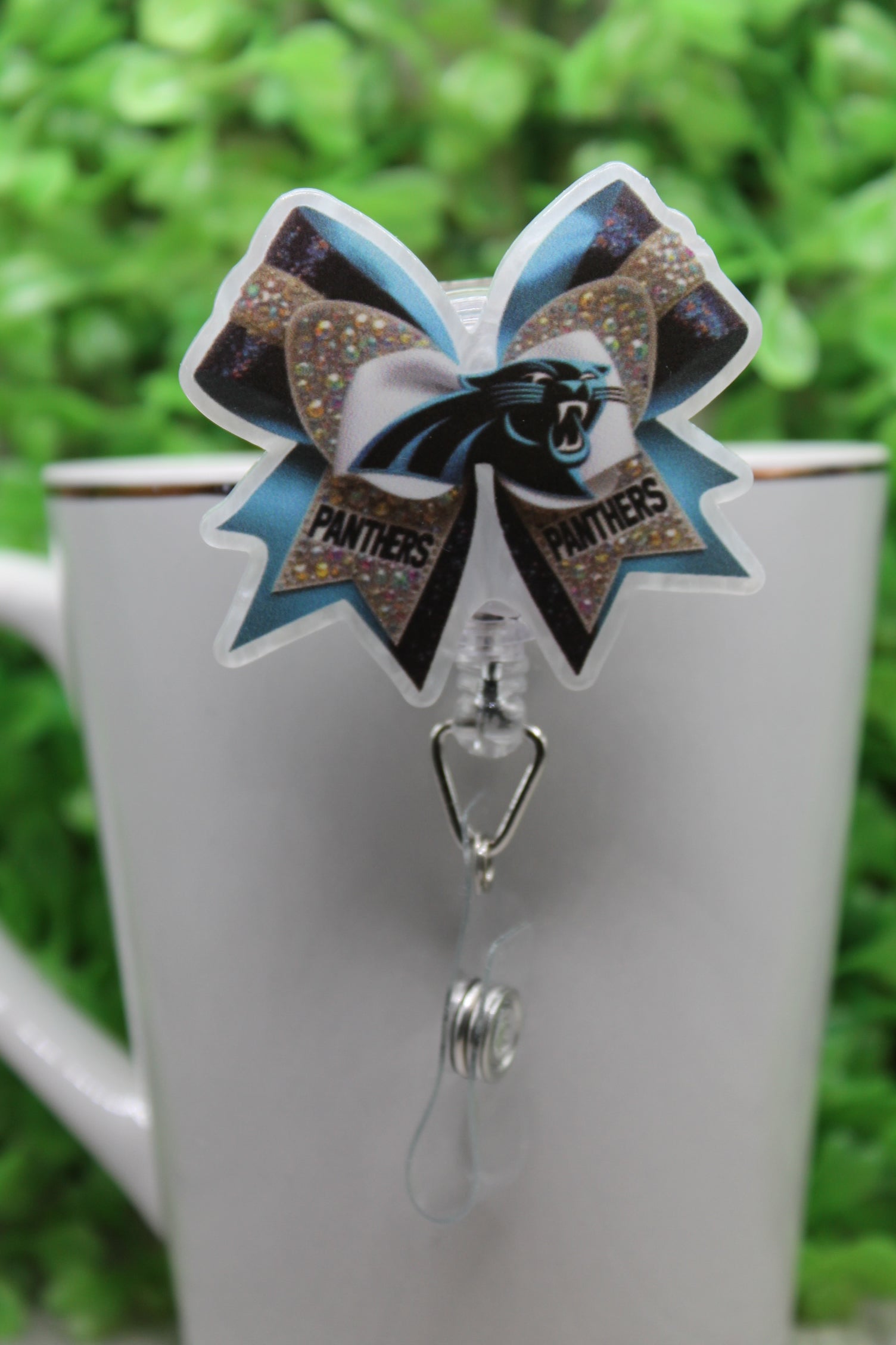 Football, Panthers Bow • Badge/ID Holder