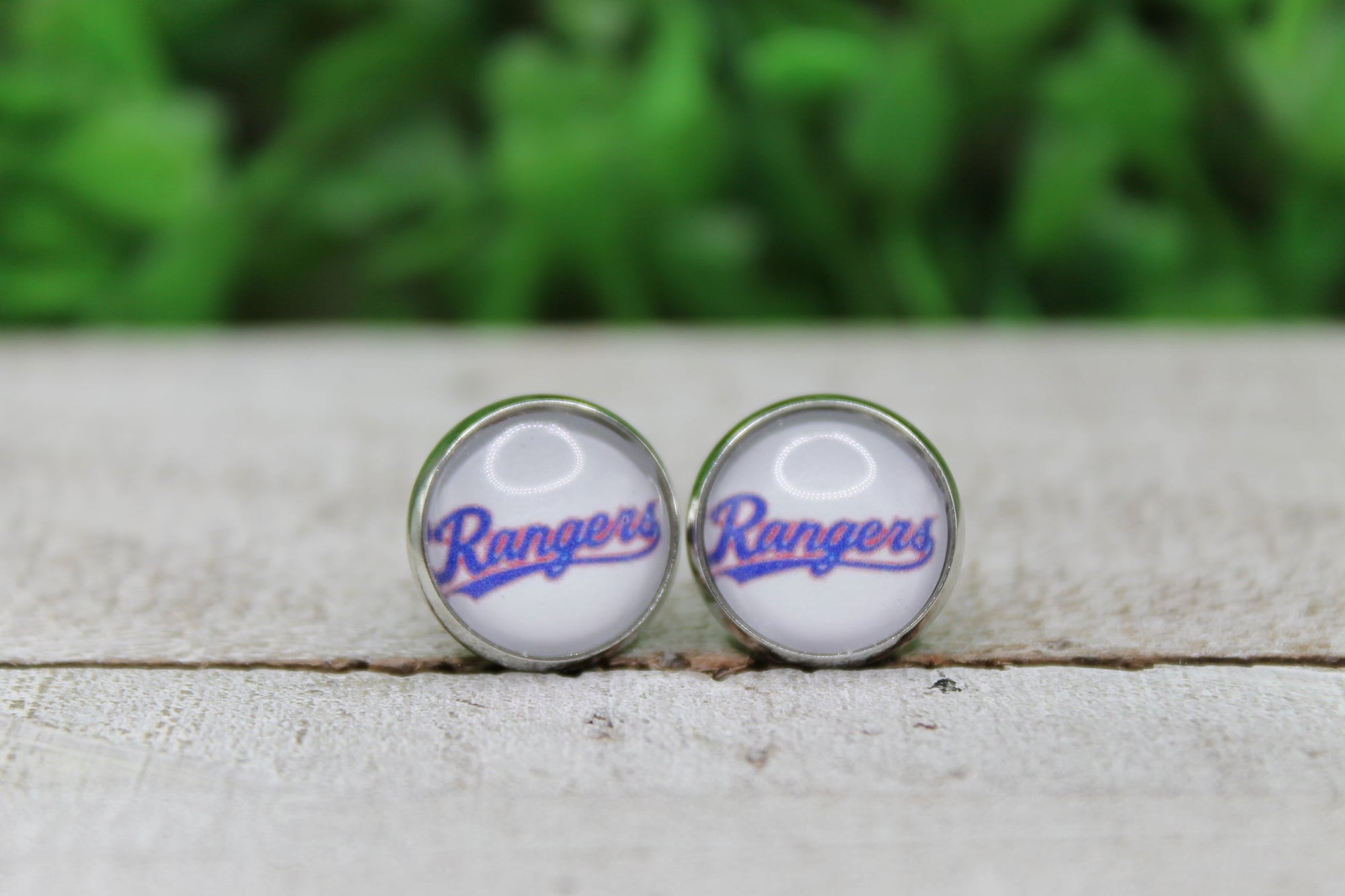 Baseball, Rangers • Stud Earrings