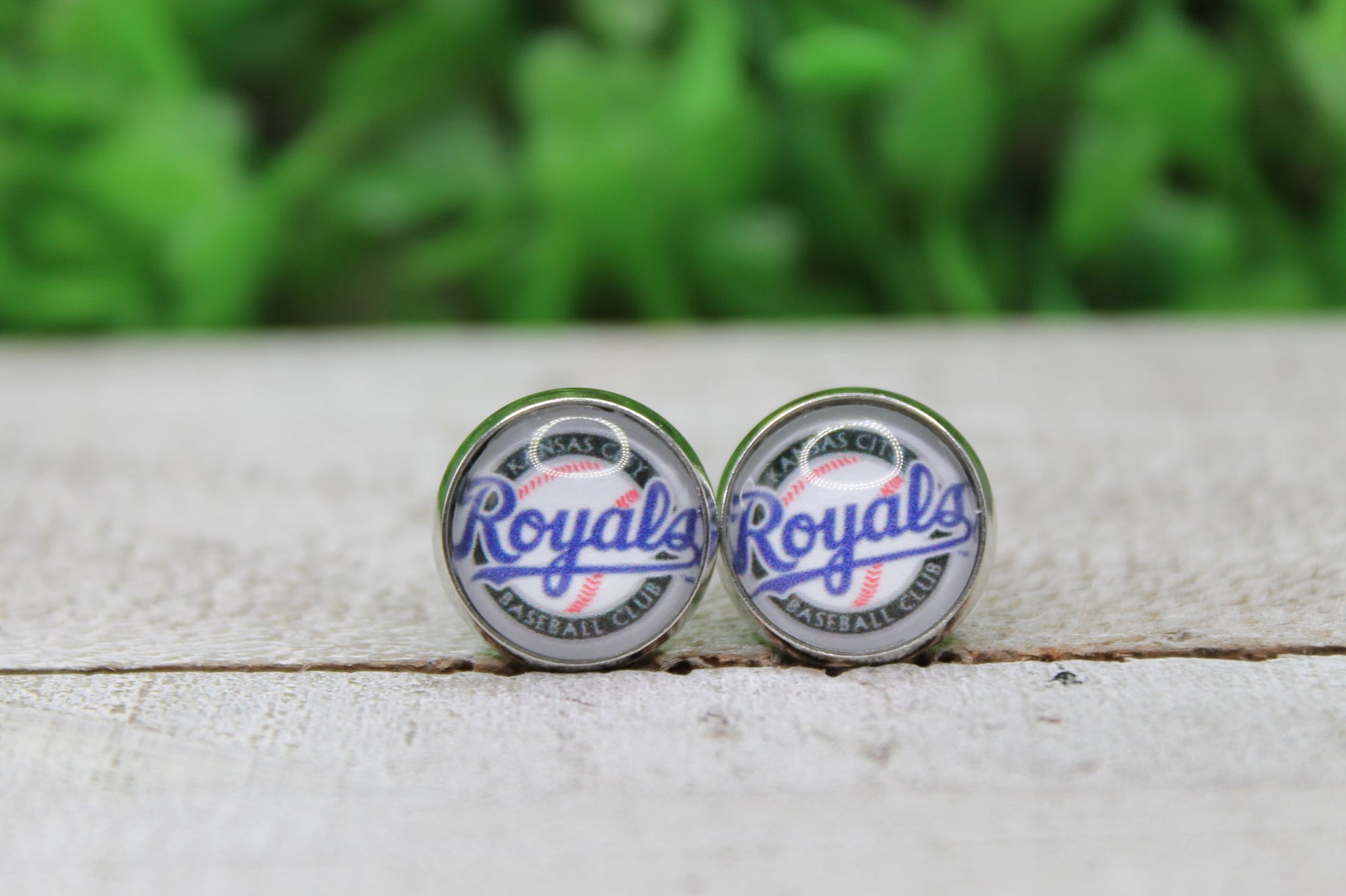 Baseball, KC Royals • Stud Earrings