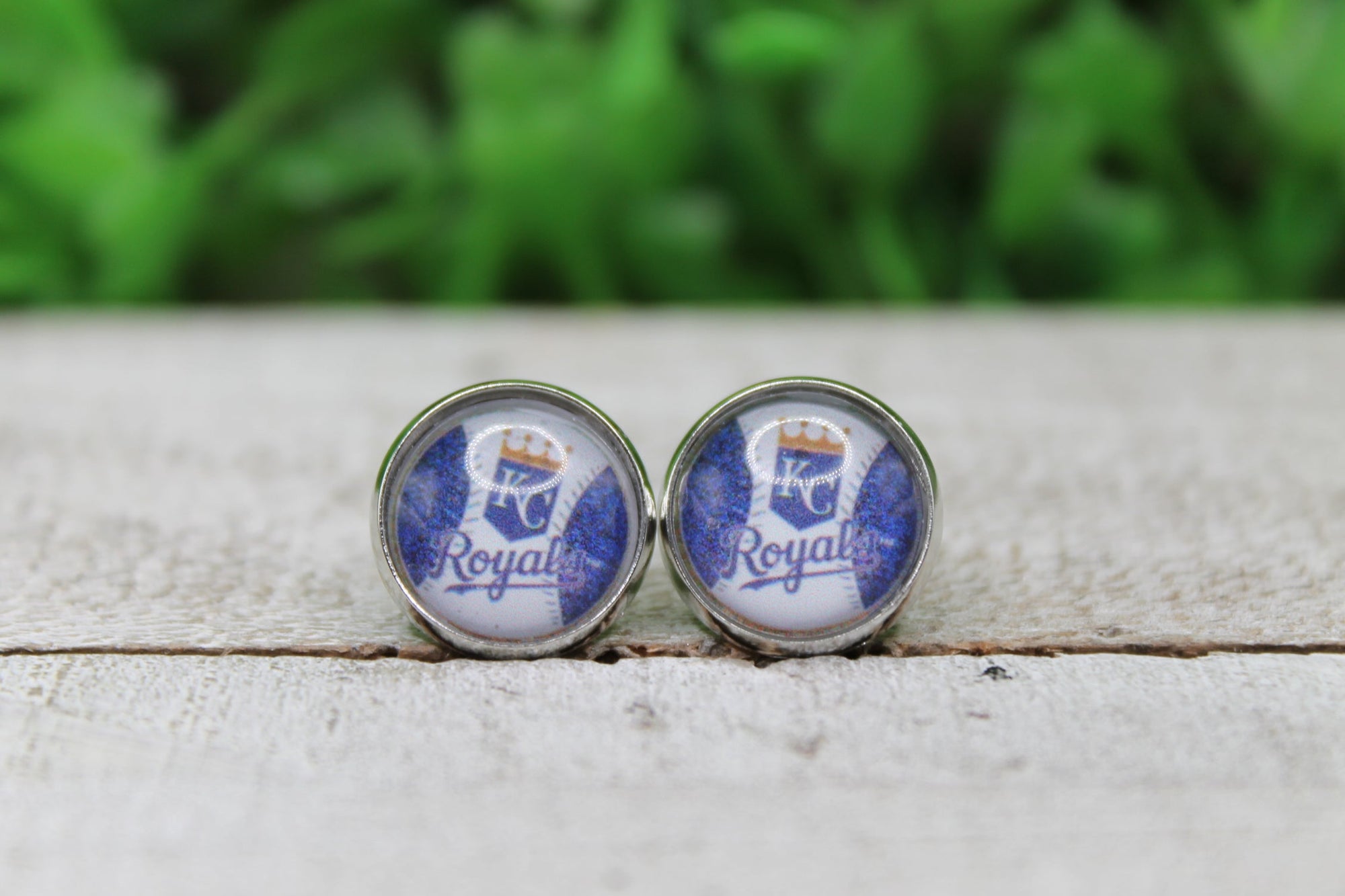 Baseball, KC Royals • Stud Earrings