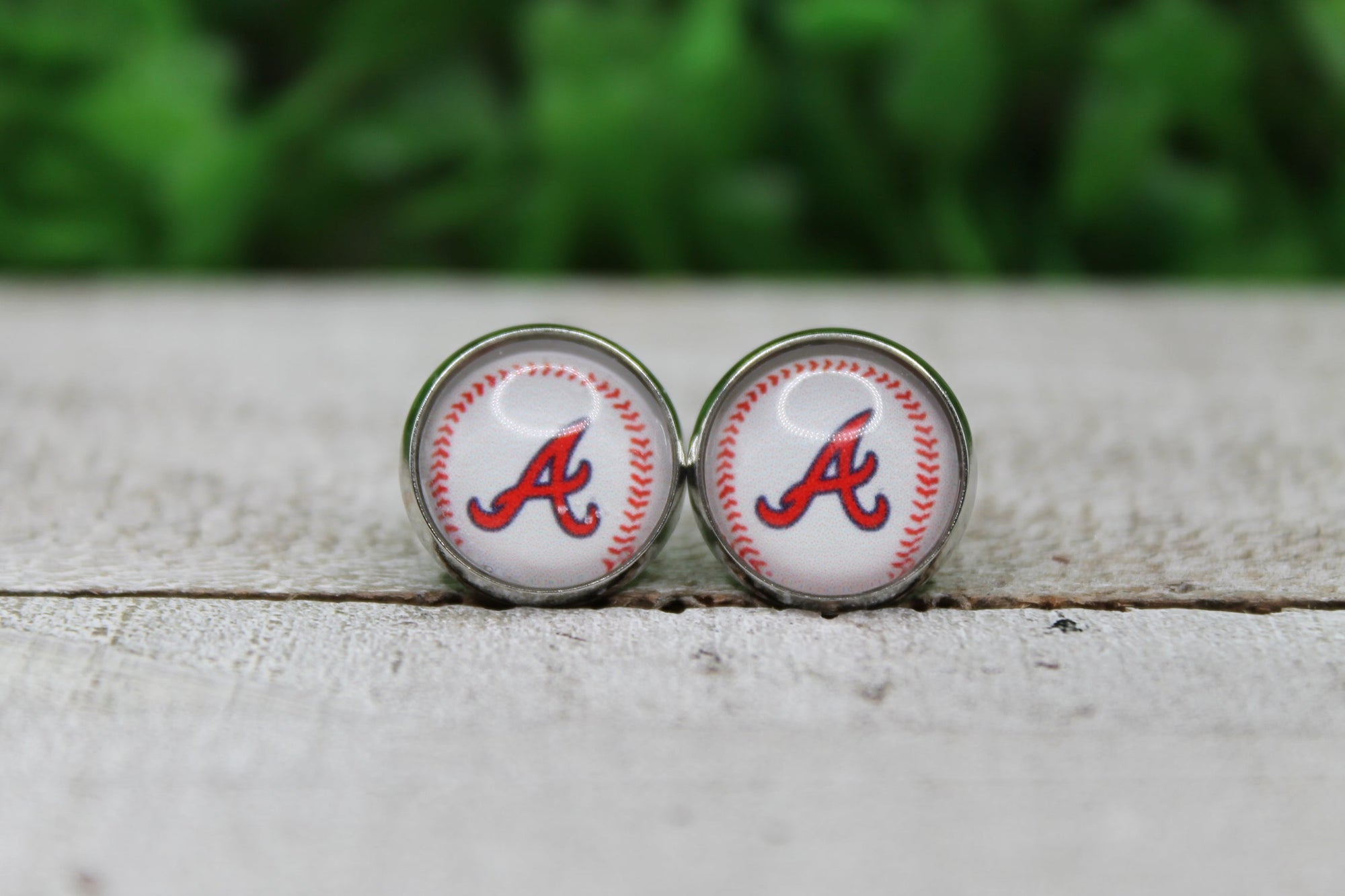 Baseball, Atlanta • Stud Earrings