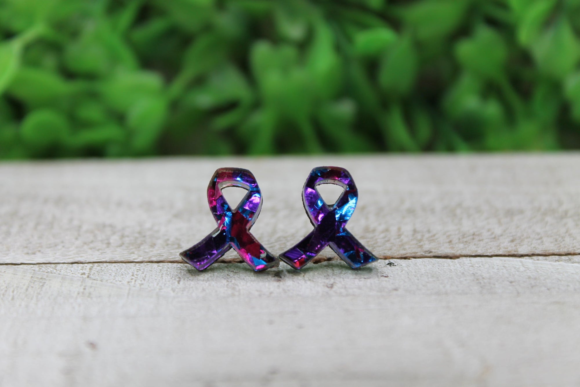 Suicide Awareness Prevention Ribbon Stud Earrings