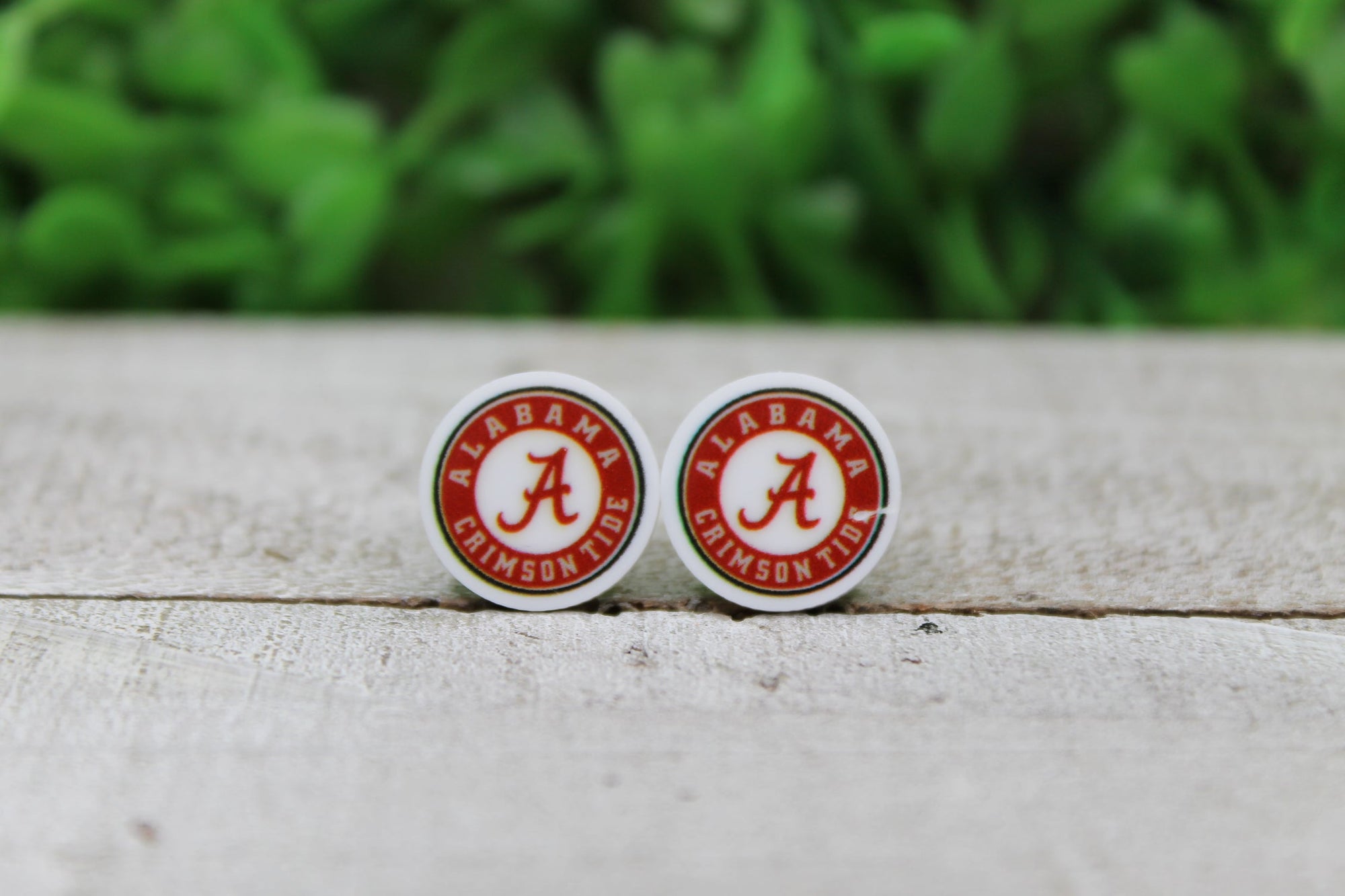 Alabama Crimson Tide Circle Stud Earrings