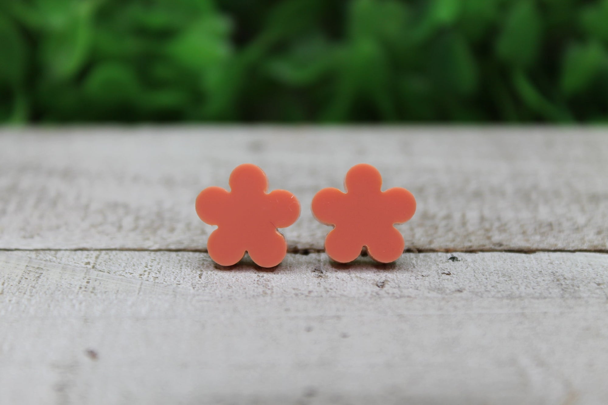 Coral Flower Stud Earring