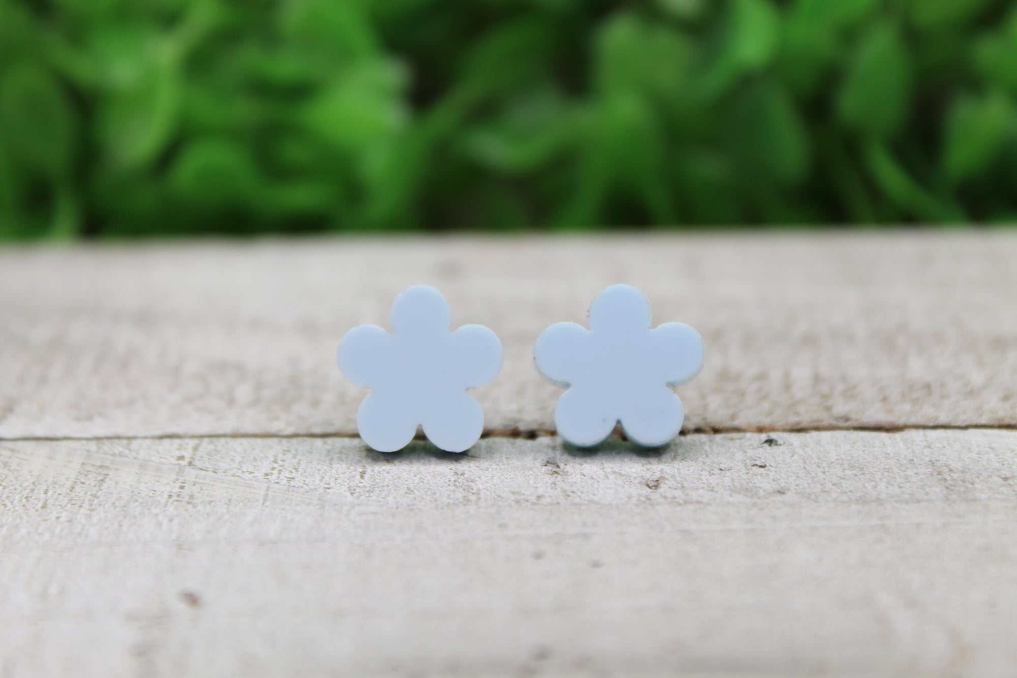 Blue Flower Stud Earrings