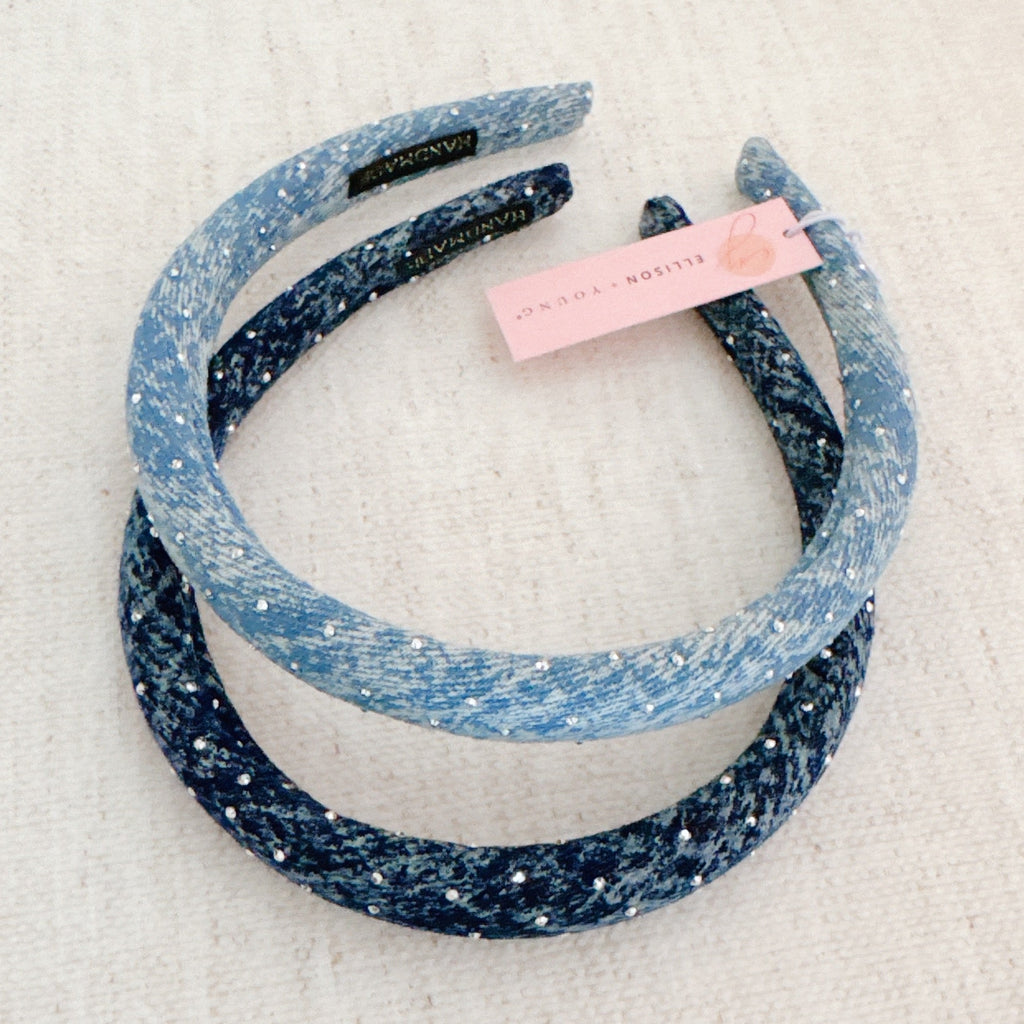 Slim And Shine Jean Headband Set Of 2-2