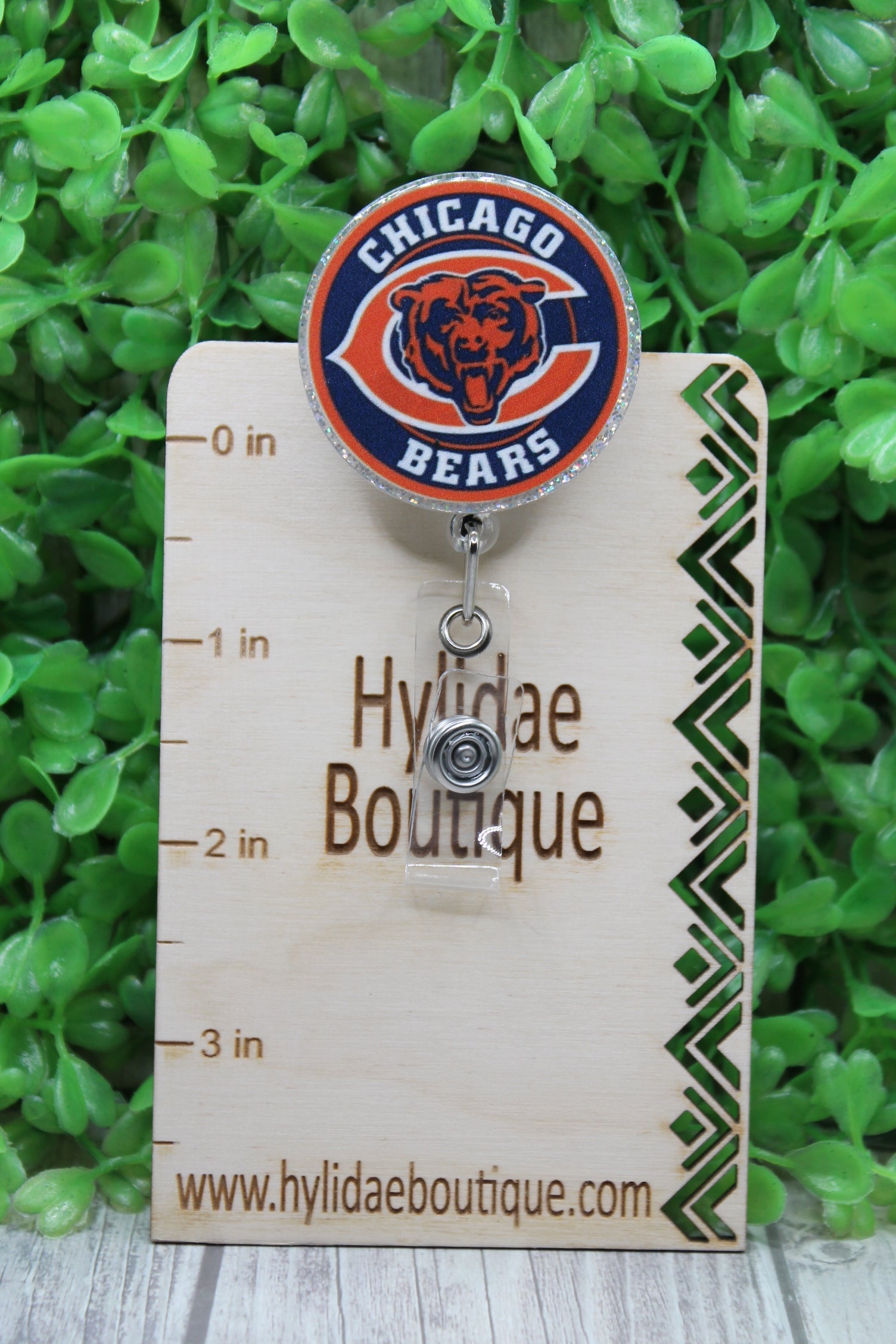 Chicago Bears Circle Badge/ID Holder Reel