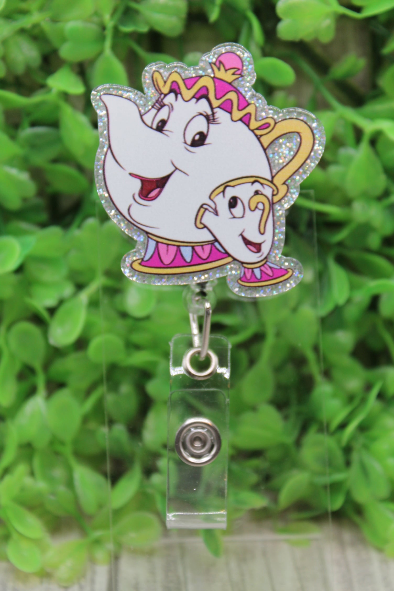 Teapot & Cup Badge/ID Holder Reel