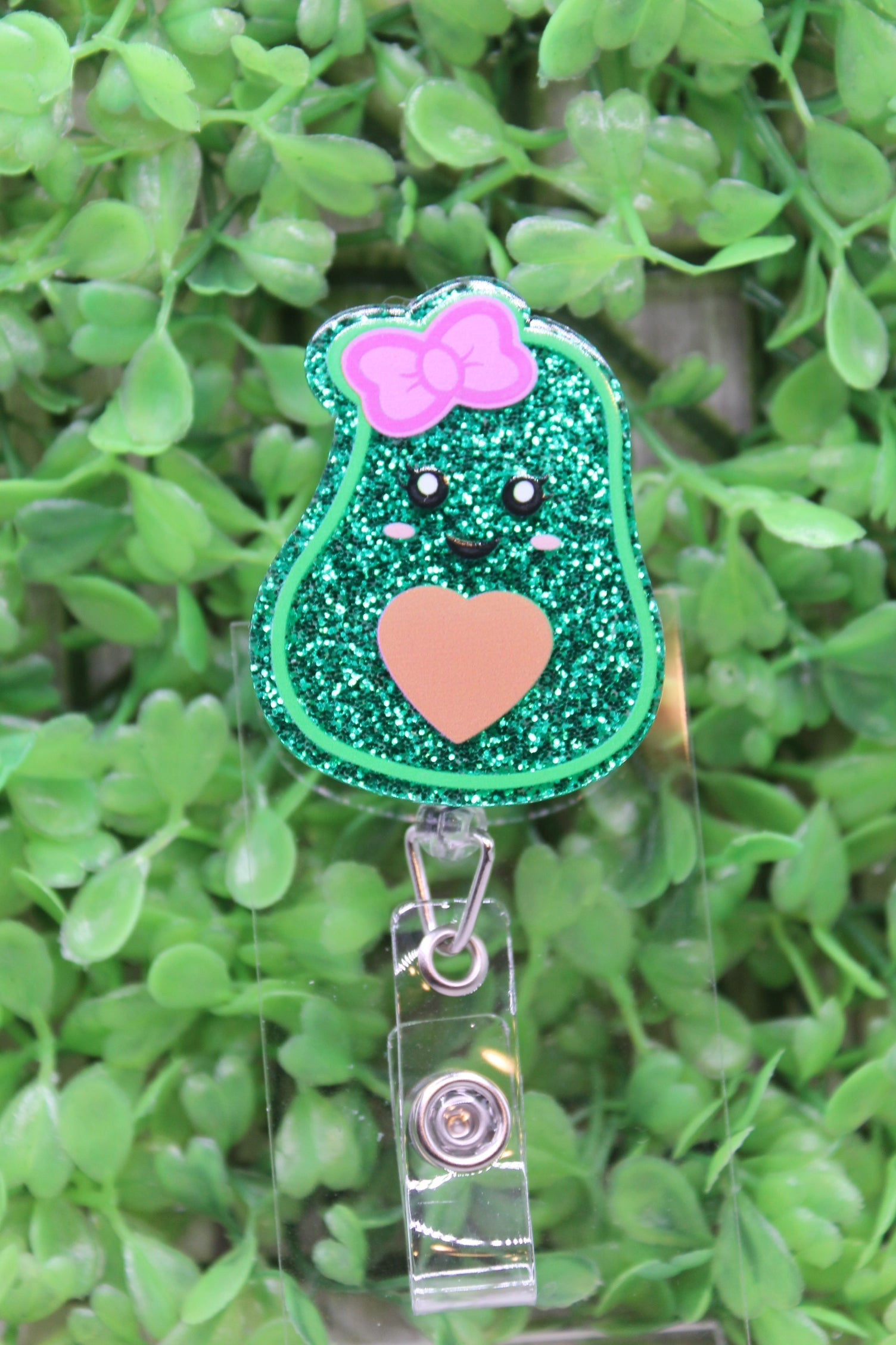 Cute Avocado Badge/ID Holder Reel