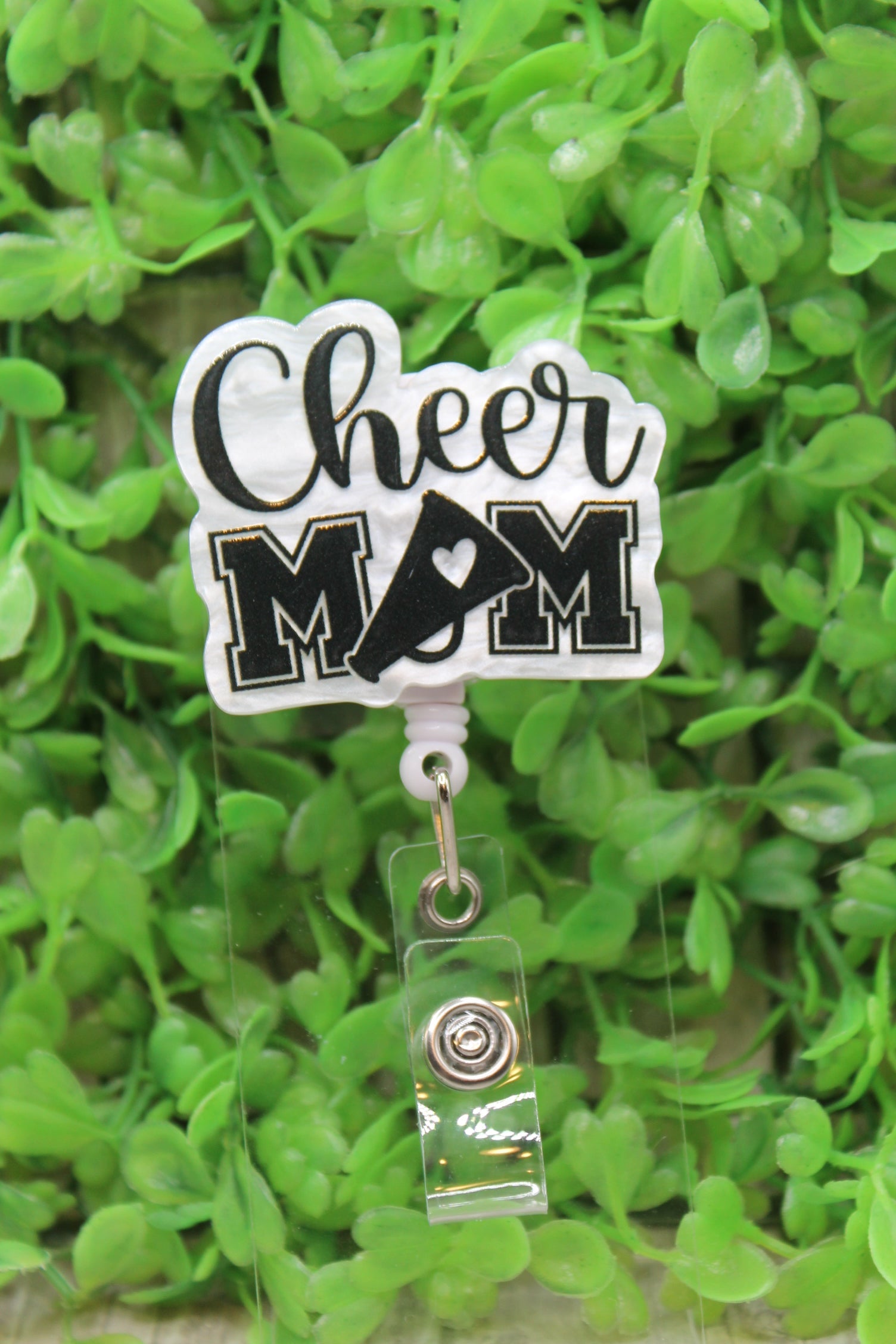 Cheer MOM Badge/ID Holder Reel
