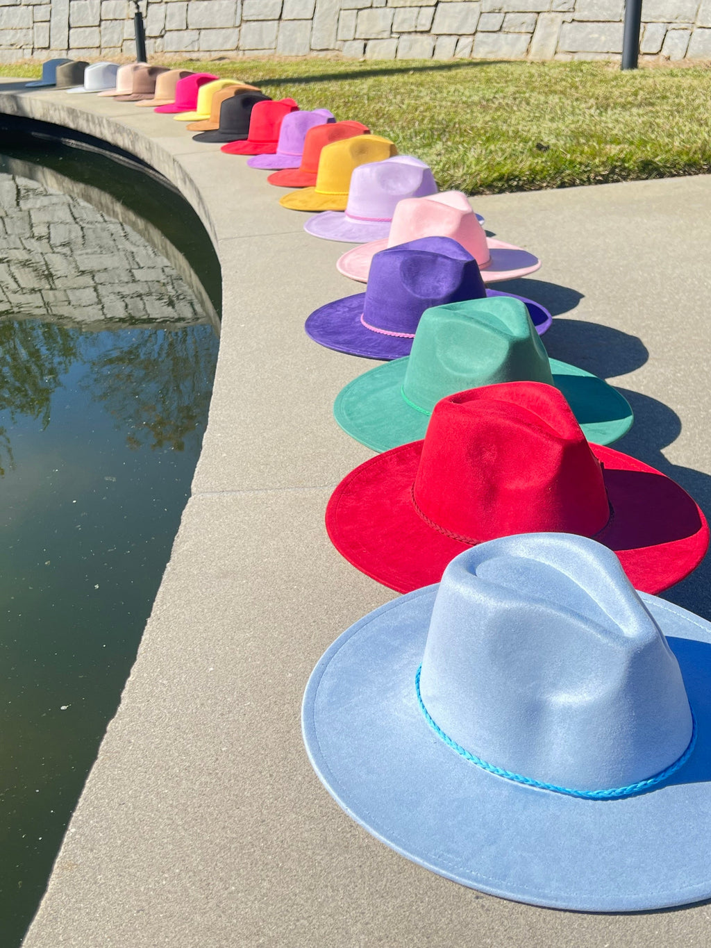 Twistme Suede wide brim Fedora-1