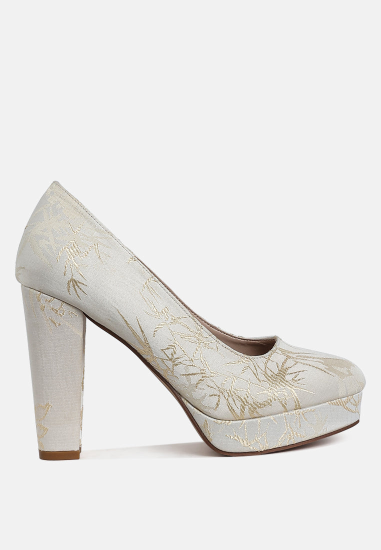 Jastour Platform Block Heel Pumps-0