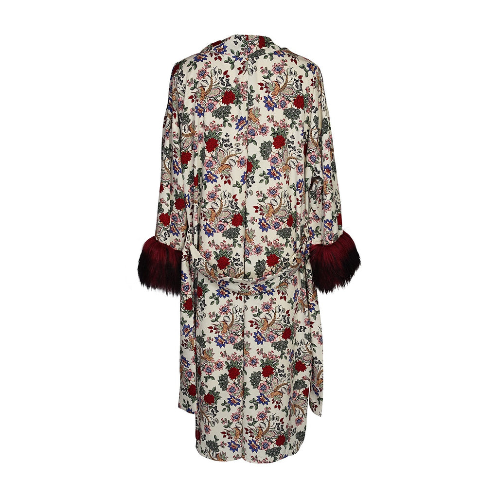 Apfel Faux Fur Koi Kimono