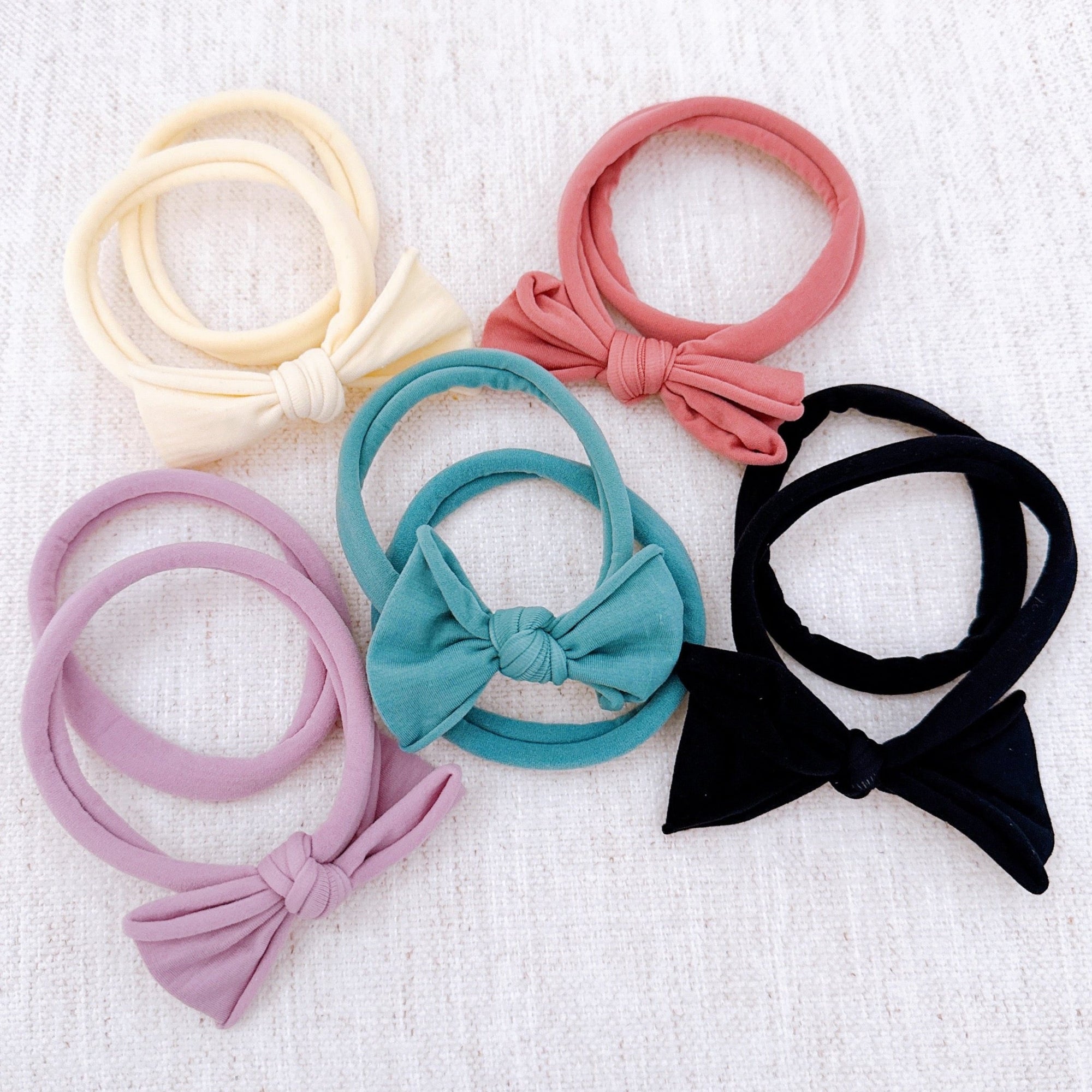 Jersey Bow Hair Ties Set Of 2-1