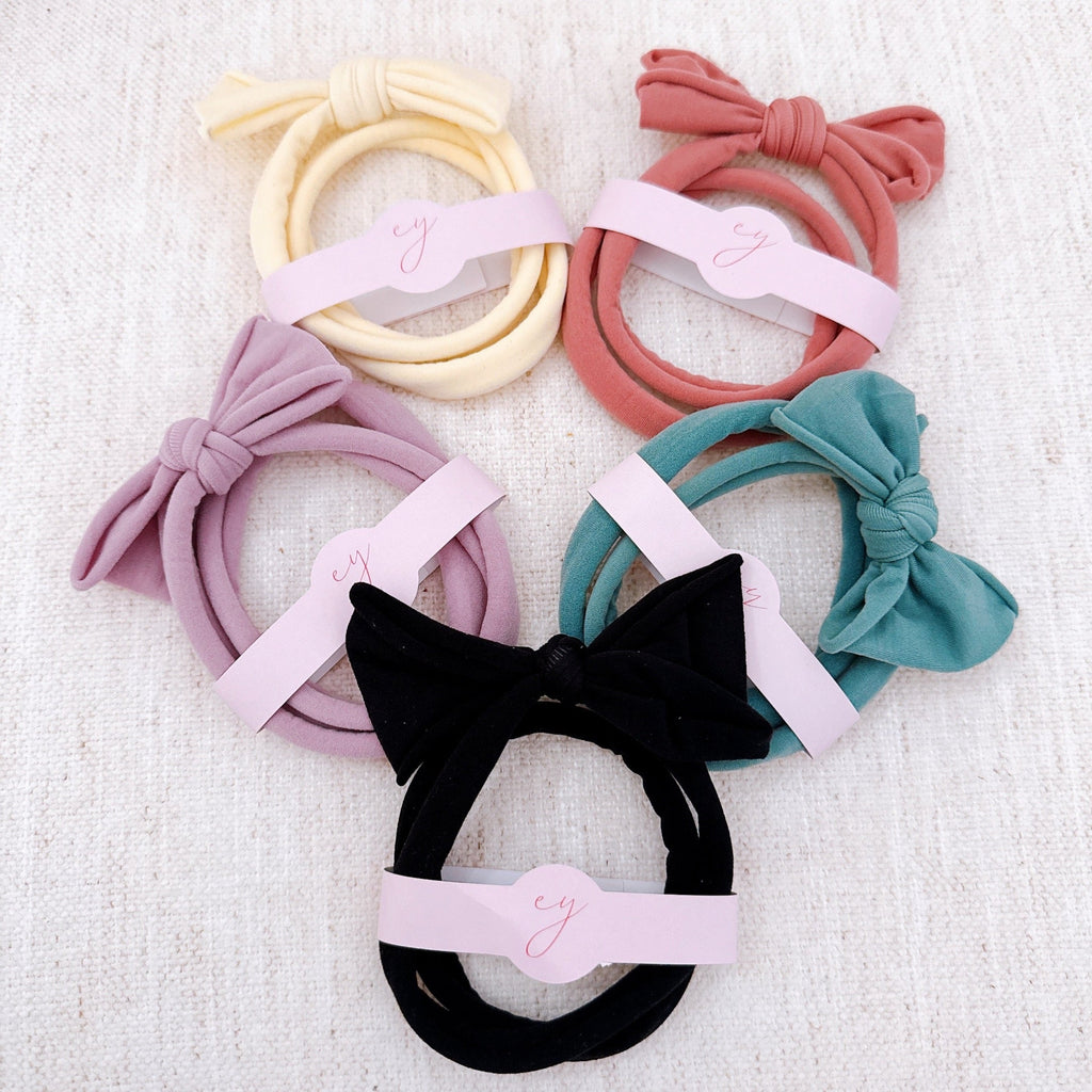 Jersey Bow Hair Ties Set Of 2-2
