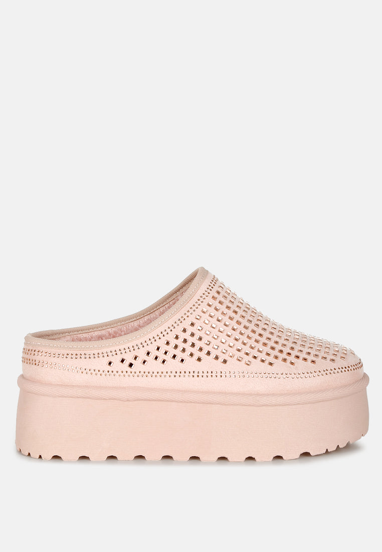 Kickles Rhinestones Embellished Platform Classic Slip-On-5