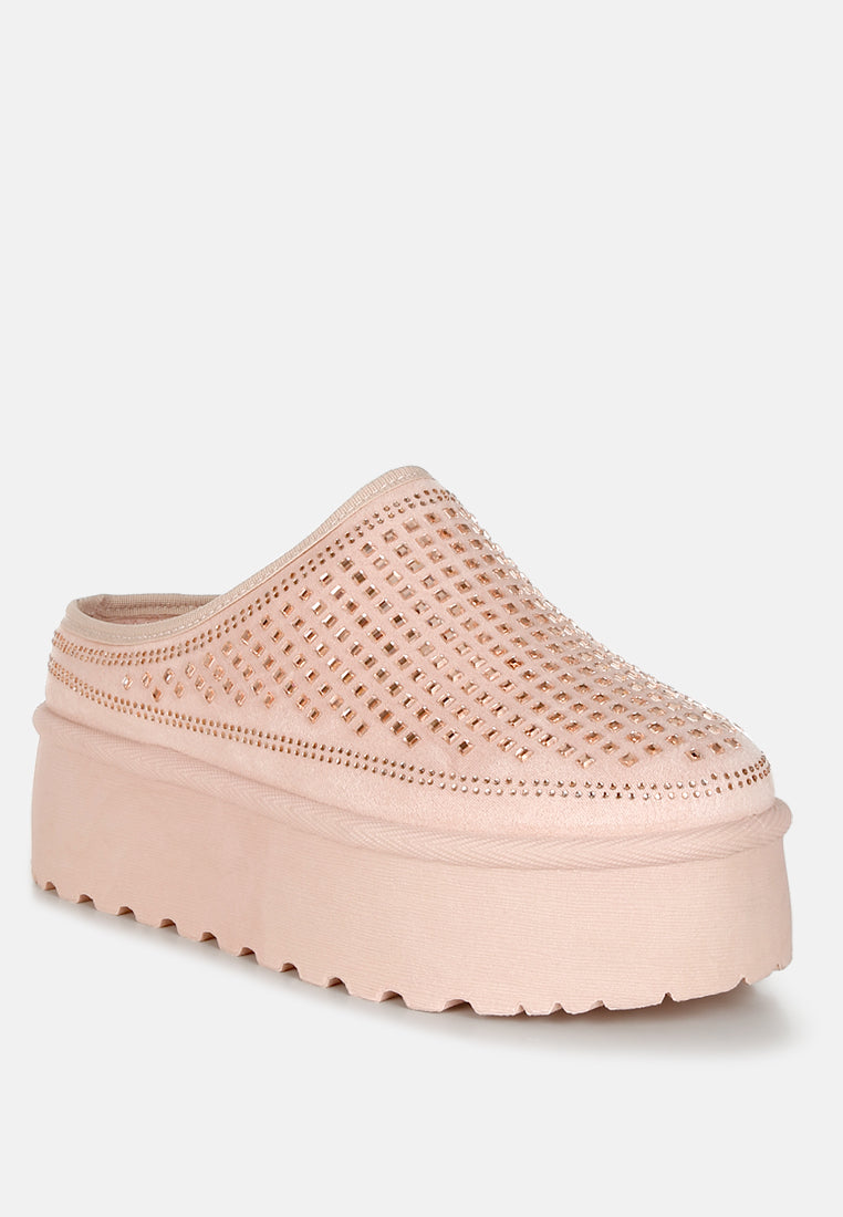 Kickles Rhinestones Embellished Platform Classic Slip-On-1