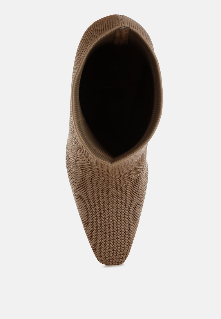 Kintley Knitted Sock Boots-3