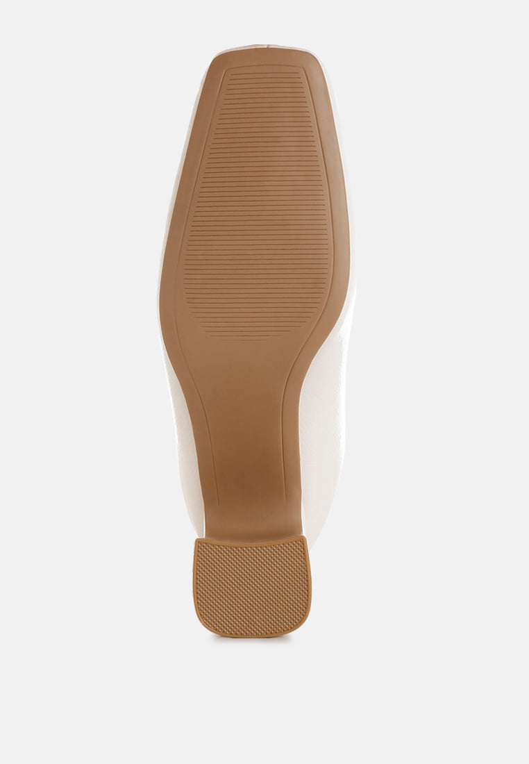 Kostaka Patent Square Toe Ankle Boots-4