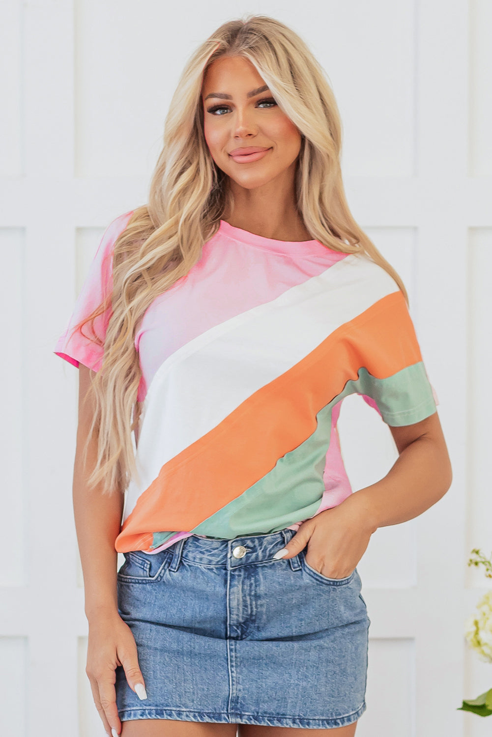 Sylvie Seamed Crewneck Top-0
