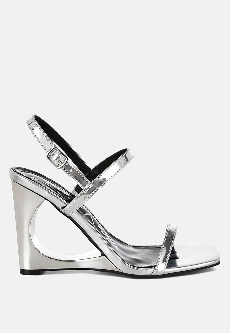 Ladra Metallic Fantasy Wedge Heel Sandals-0