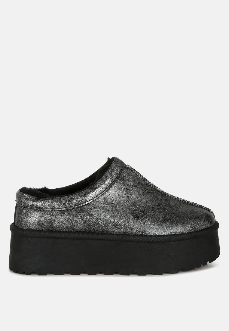 Lottys Faux Leather Platform Classic Slip-On-6