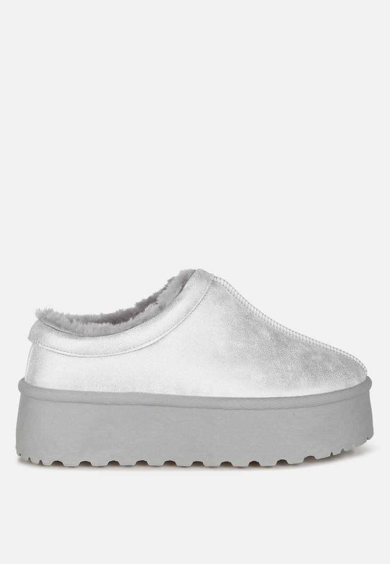 Lottys Faux Leather Platform Classic Slip-On-5
