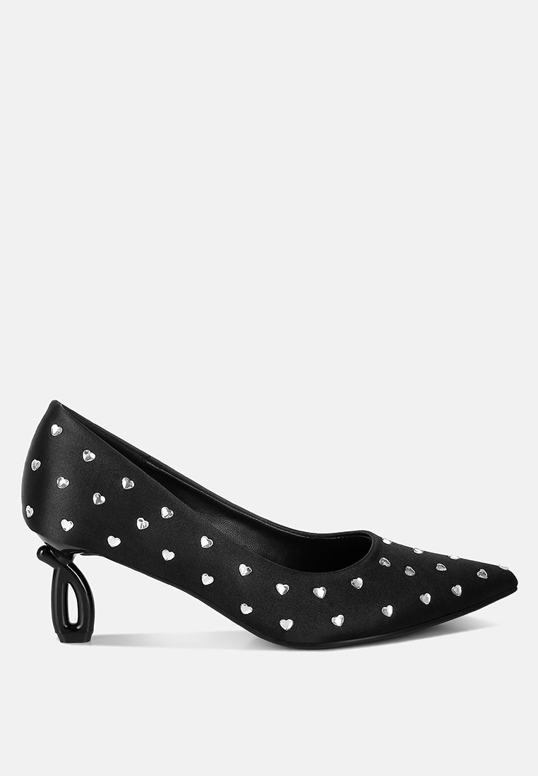 Madhara Heart-Shaped Rhinestones Pumps-6