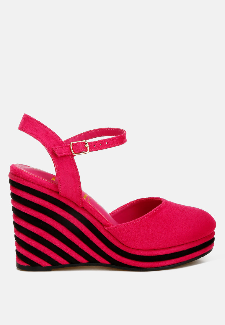 Manifest Dual Tone Wedge Sandals-0
