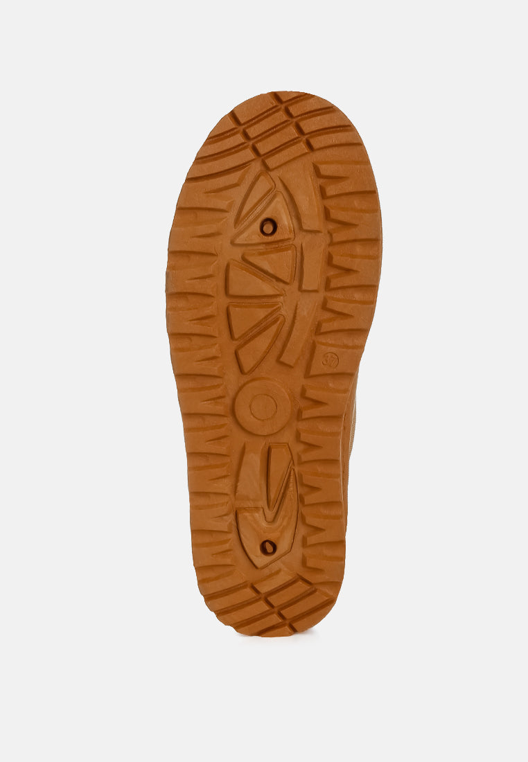 Mayfield Buckle Strap Fur Platform Classic Slip-On-4