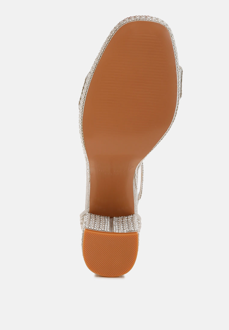 Mejuri Rhinestones And Pearl Embellished Sandals-3