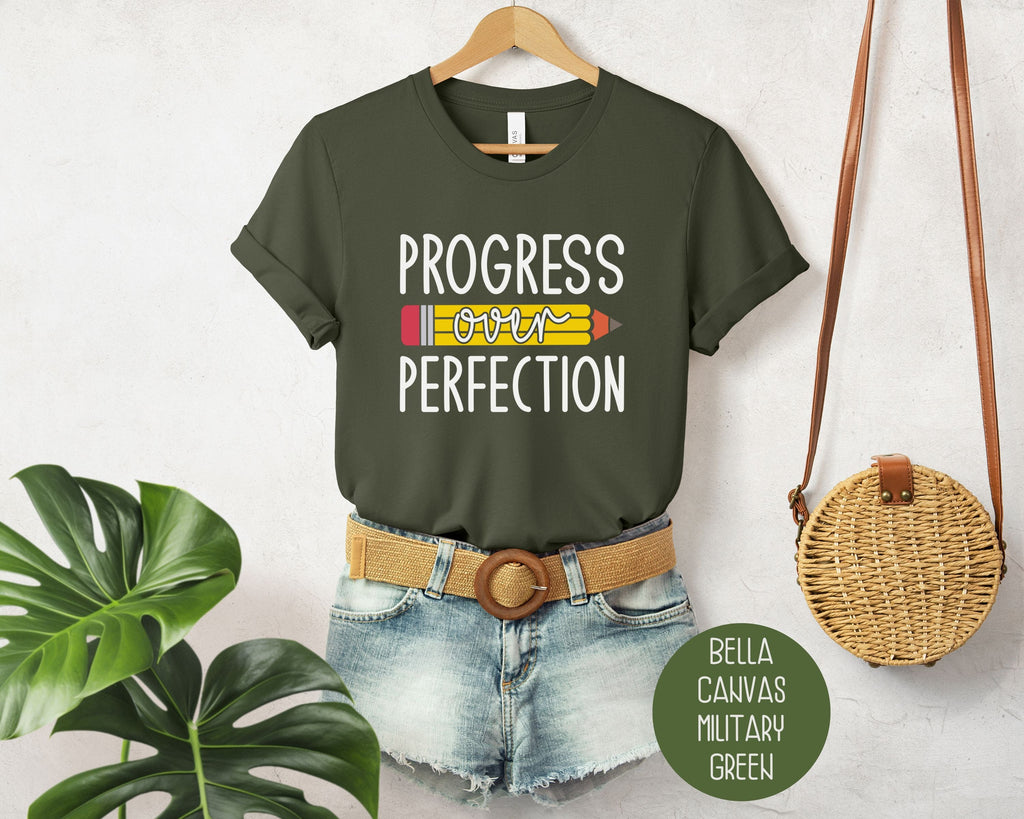 Progress Over Perfection Elementary Teacher Shirt-10
