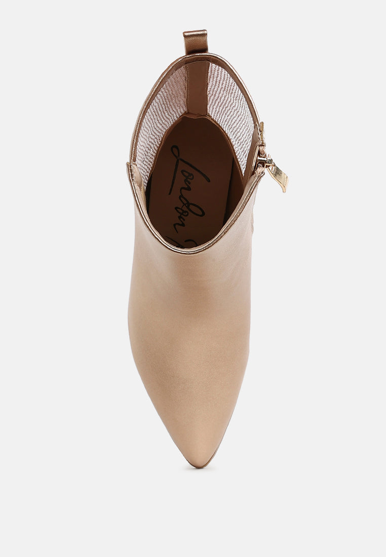 Mimosa Mesh Detail Pointy Ankle Boots-3