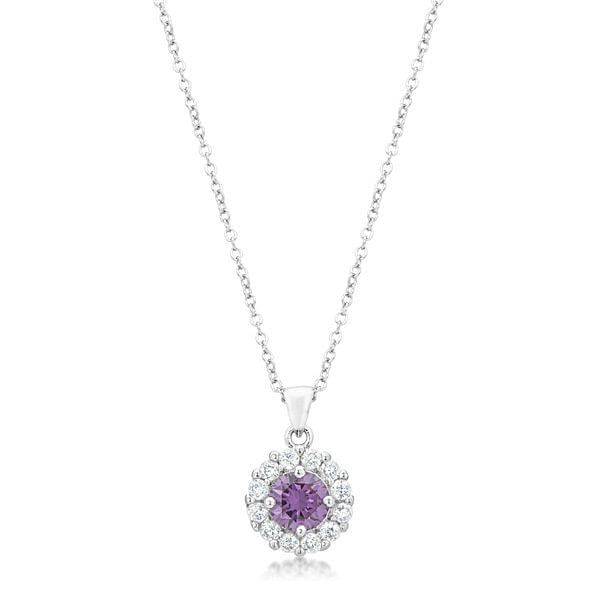 Bella Bridal Pendant in Purple-1