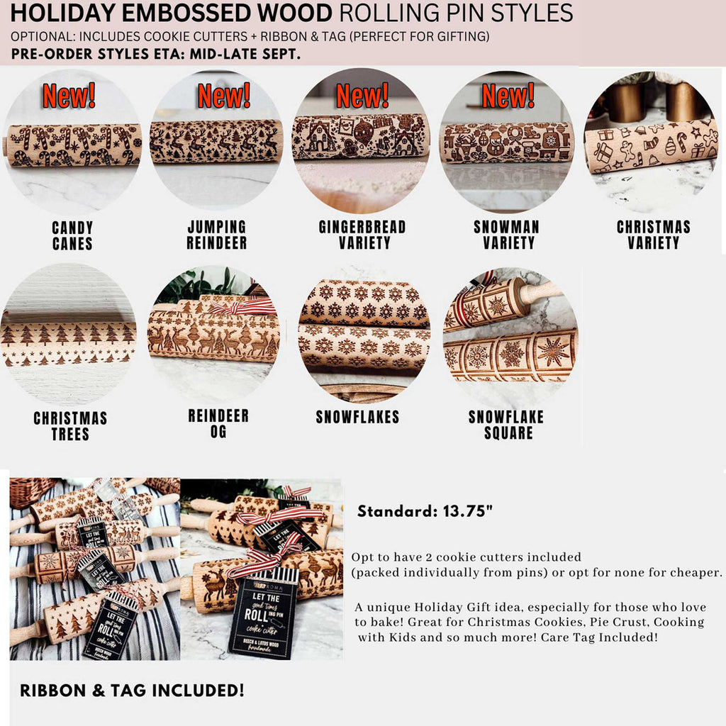Christmas Rolling Pin Set | 10 Styles-2