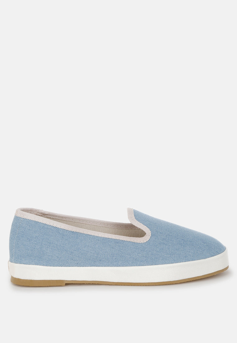 Palin Denim Slip On Loafers-0