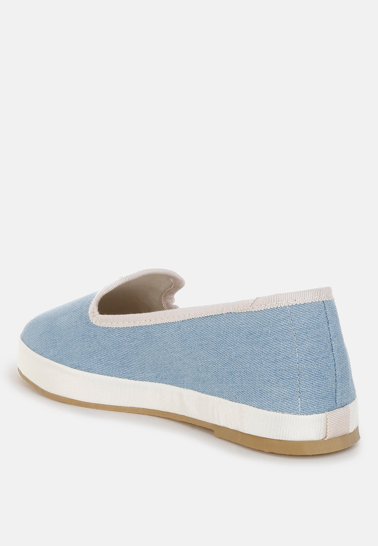 Palin Denim Slip On Loafers-2