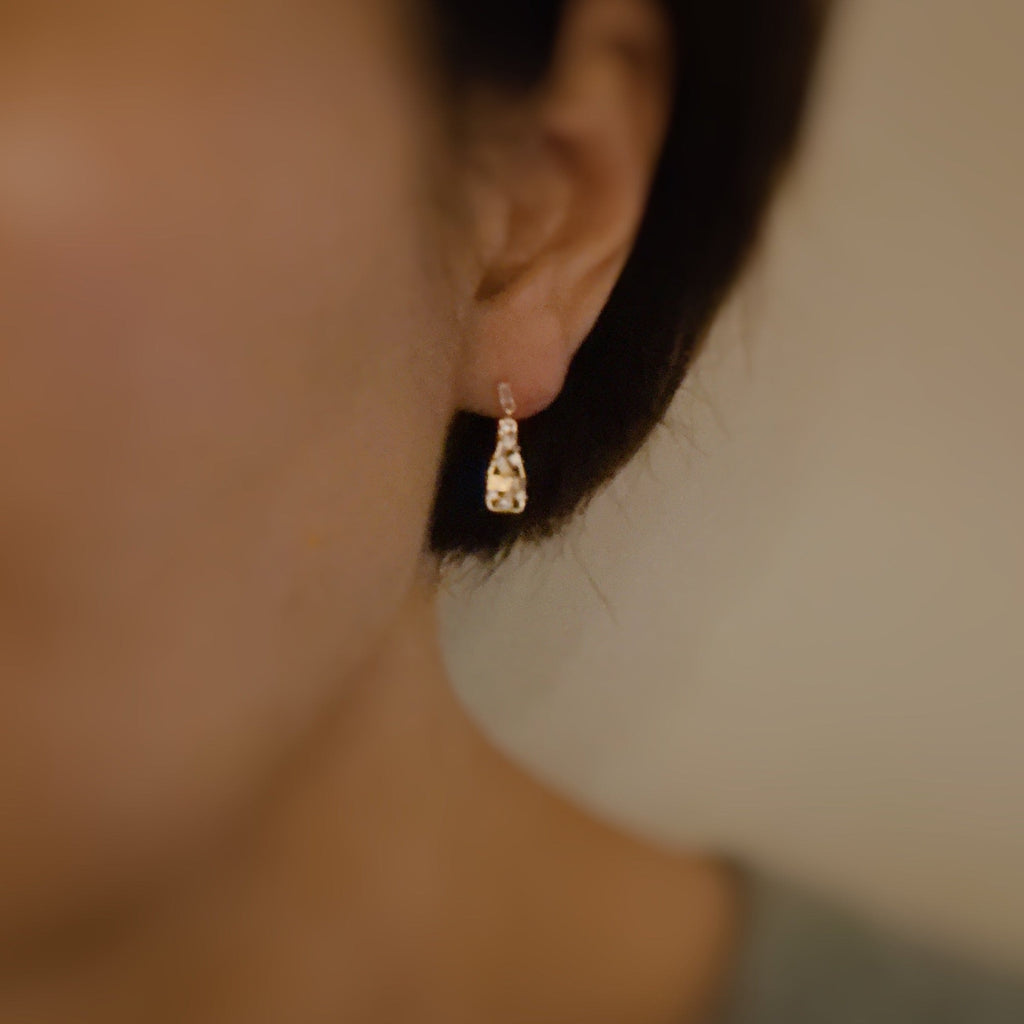 Pop The Bottle Paved Earrings-2