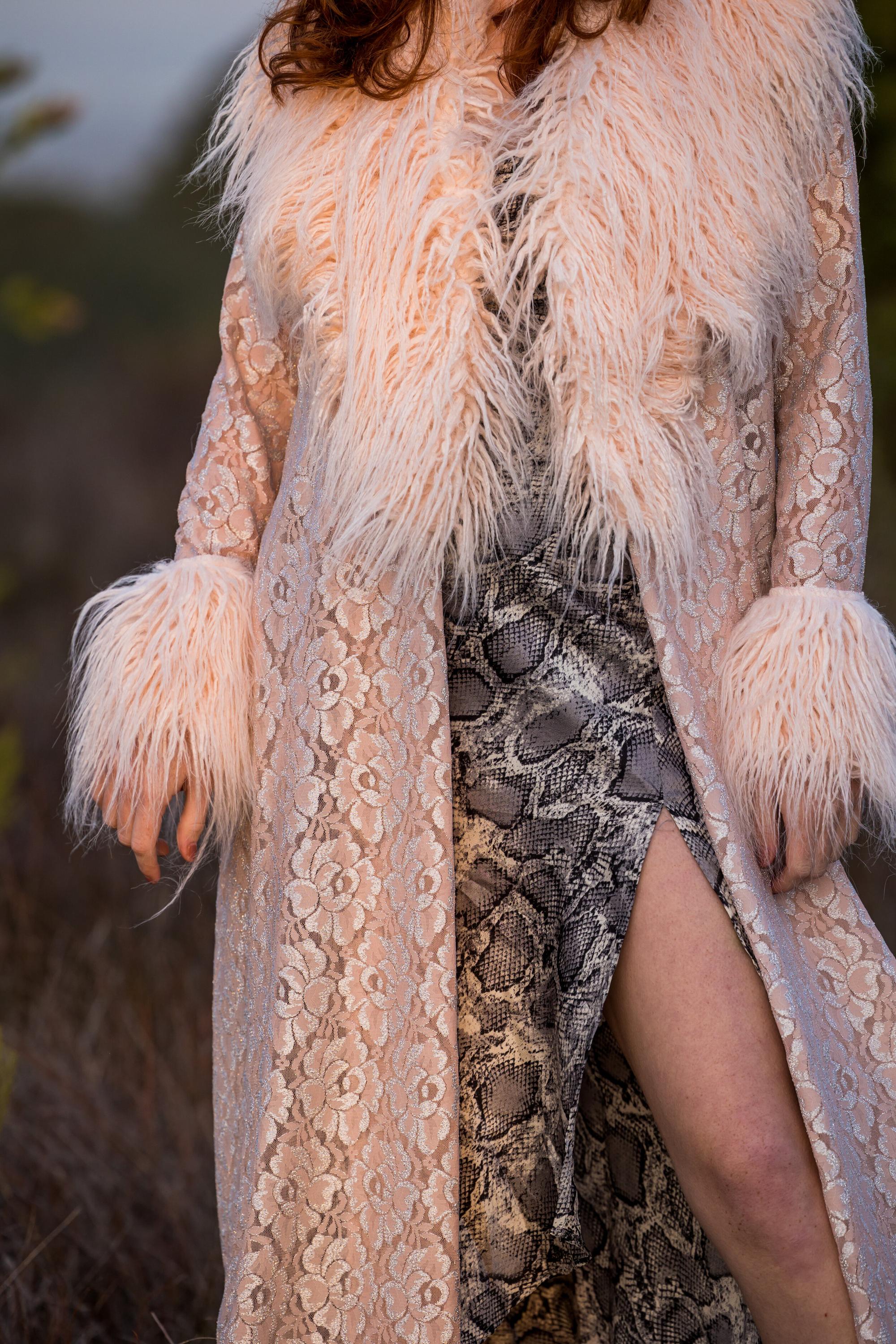 Blush Faux Fur Collar