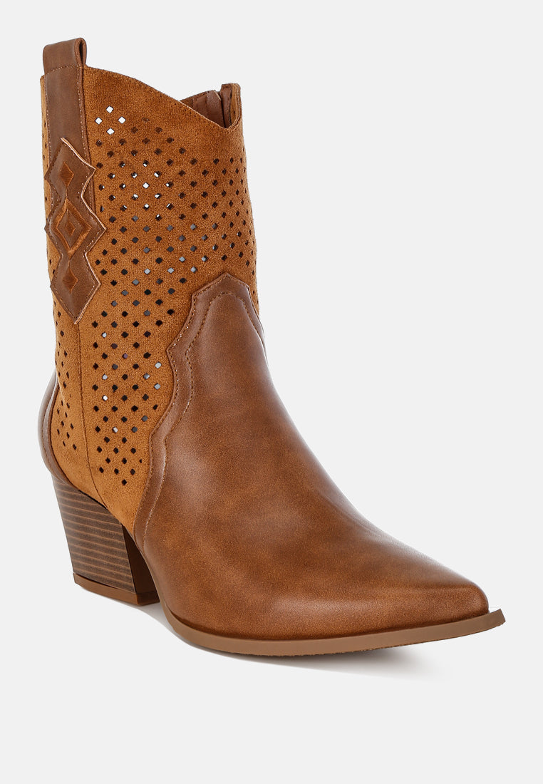 Prosia Woven Cowboy Boots-1