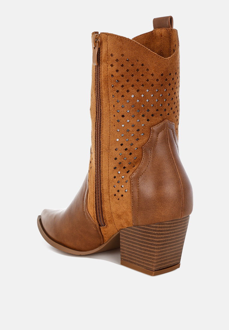 Prosia Woven Cowboy Boots-2